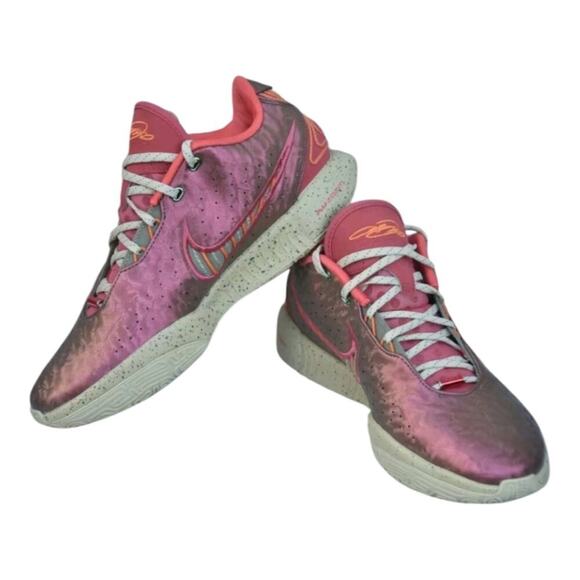 NIKE LEBRON XXI 21 EMBER GLOW ELEMENTAL GOLD MEN SHOES FN0708-800 Size 10 New!! - Picture 2 of 15